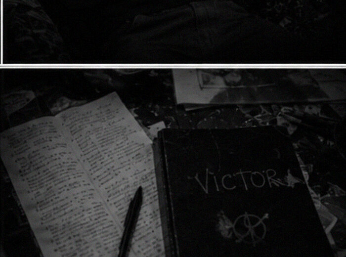 victor's notebook — VICTOR written on the cover